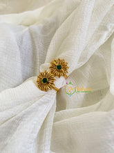 Premium AD Stone Toe Rings -Green-G10086